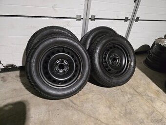 Plechové Disky 5x112 15"+Semperit 195/65 R15