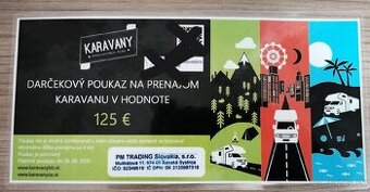 Voucher na prenájom karavanu