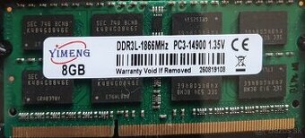 RAM DDR3L-1866Mhz Yimeng - 1