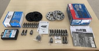 Rozširovacie podložky 5x112 / 5x100 2x15mm a 2x20mm H&R