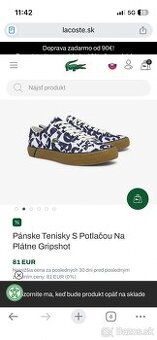 Lacoste  pánske topánky 47