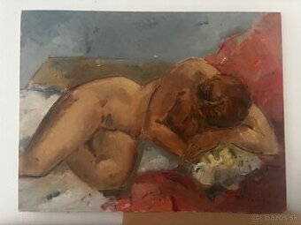 Obraz Jana Lieblová, Akt, olej na plátně  80x105