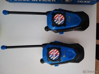 Vysielačky detské  policajne na baterky