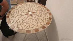 Záhradné sedenie mozaika (set stoličky a stôl)