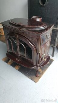 Liatinové kachle Jotul F 600 CB hnedá majolika