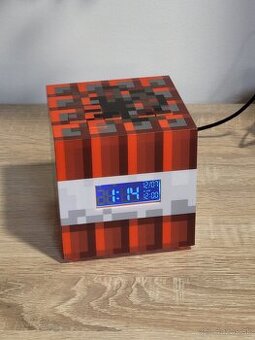 MINECRAFT hodiny TNT s budíkom