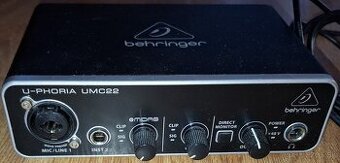 Behringer UMC22 U-Phoria USB zvuková karta