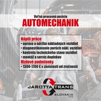 Automechanik nákladných vozidiel (Liptov - Ivachnová)