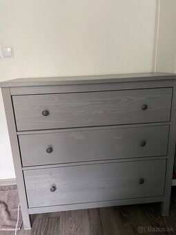 Ikea HEMNES komoda sivá morená