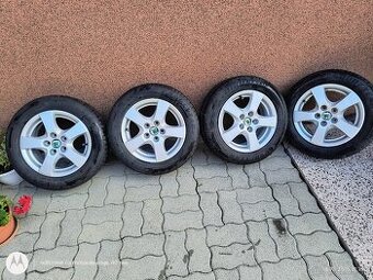 Elektróny 5x100 r14 + pneu 185/60 r14 - 1