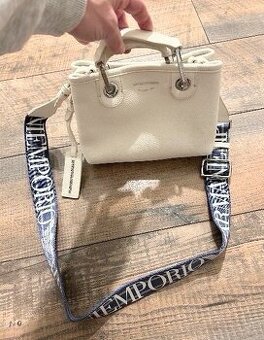 EMPORIO ARMANI - krásna biela značková kabelka/crossbody