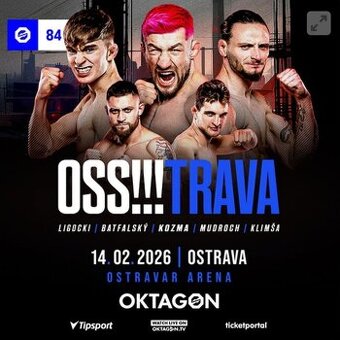 Dve vstupenky na Oktagon 84 v Ostrave