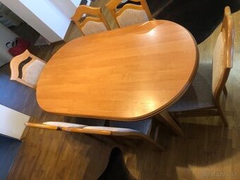 Stol 6 stoliciek luster gratis