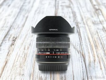 📸 Predám objektív Samyang 8mm Fish-Eye CS II f/3.5 – Canon