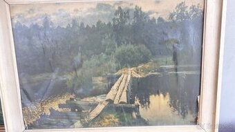 Predam obras olejo malba na papiri