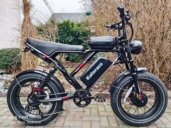 Výkonný štýlový mestský fat ebike 20x4.0",2x1000W,25Ah,50km