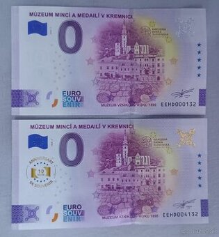 0 euro bankovky Múzeum mincí a medailí v Kremnici 2025