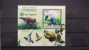 Poštové známky č.101 - Komorské ostrovy - holuby