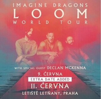 Predam 6 vstupeniek Imagine Dragons Golden circle