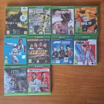 Predám rôzne hry na xbox one