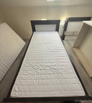 2 x posteľ + suflik+ matrac 90x200