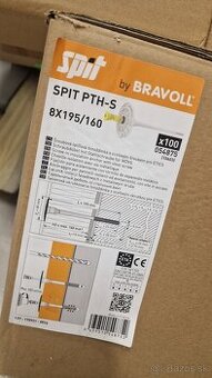 Tanierová skrutkovacia hmoždinka s oceľovou skrutkou