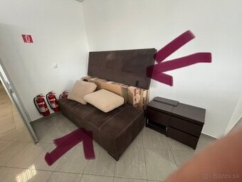 Darujem tmavohnedý gauč rozkladací