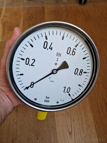 Barometer / merač tlaku 0-1 Bar WIKA s bezpečnostným sklom - 1