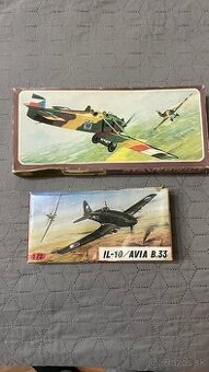 Dva stare retro modely - Avia BH 11 a Avia I33 IL 10
