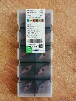 Destičky břitové Iscar VCMT 160404-SM, Nové balení⭐