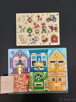 Doska so zámkami Montessori