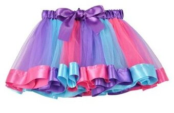 Tutu sukňa rôzne farby a veľkosti farebna unicorn