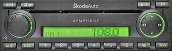 Auto radio Skoda symphony a Audi concert bez kodu