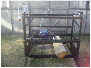 Kmeňová píla, Uhlová preklopná píla, Porez guľatiny, Gater