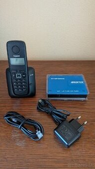 Predám bezšnúrový telefón Gigaset A120 + Antik VoIP brána