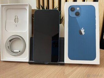 Apple Iphone 13/128GB Blue-stav 8,5/1O/zdravie 100%/komplet