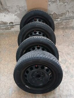 Orig. Volkswagen plechové disky so zimnými pneu Continental