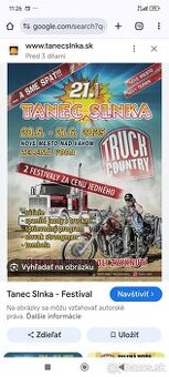 Tanec slnka + Truck country permanentka
