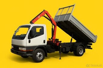 Kúpim dodávku/valník do 3,5t – 3stranný vyklápač + ruka