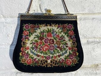 Elegantná vintage vyšívaná kabelka c4 - 1