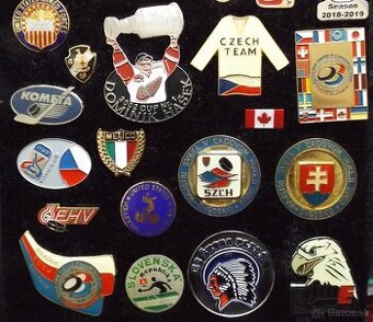 športové odznaky - OH, ZOH, hokej, fotbal i iné športy
