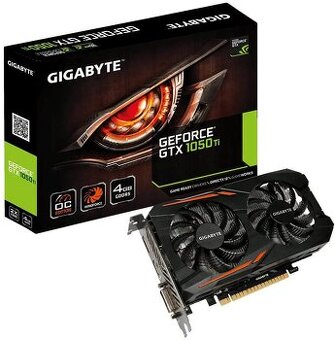 Grafická karta GIGABYTE GeForce GTX 1050 Ti Windforce OC 4G