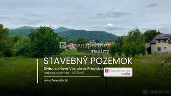 Pozemok 1079 m2, Diviacka Nová Ves , Vrbany, Prievidza