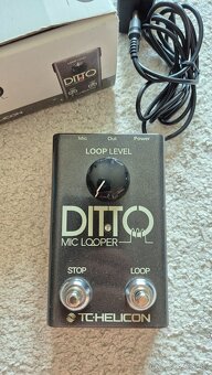 TC Helicon Ditto Mic looper funguje iba phantom napajanie