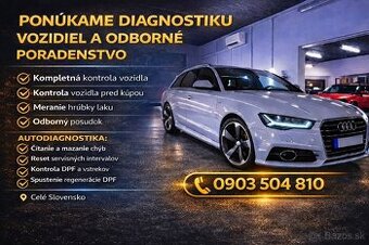 Diagnostika vozidiel, odborné poradenstvo