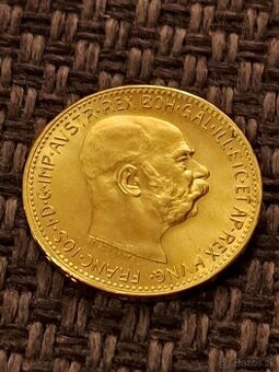 Zlata 20 Koruna 1915 BZ František Jozef 1