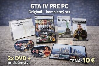 Grand Theft Auto IV (GTA 4) – PC | Originál – kompletný set