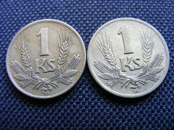 2 staré slovenské 1 koruny