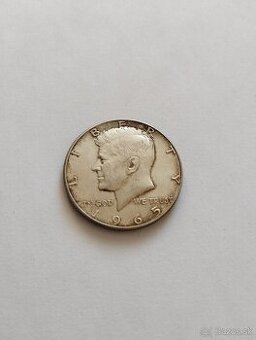 Kennedy Half Dollar 1965 - 40% striebro