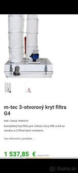 Hauba, kapota na omietačku m-tec, Omietaci stroj